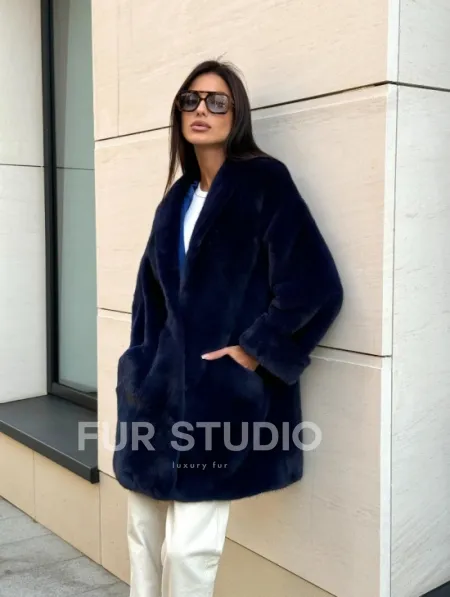 Шуба из аукционного меха норки KOPENHAGEN FUR - фото 8
