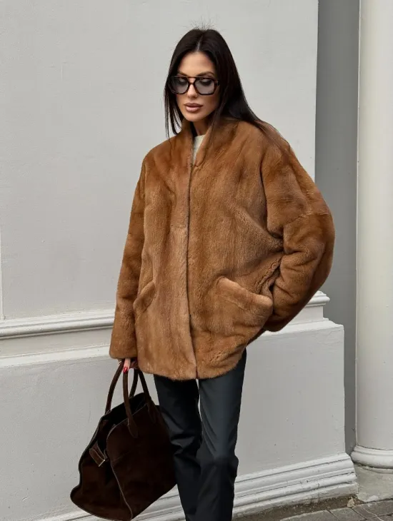 Шуба из меха норки NAFA  