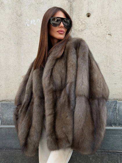 Меховой жакет из баргузинского соболя - фото 0
